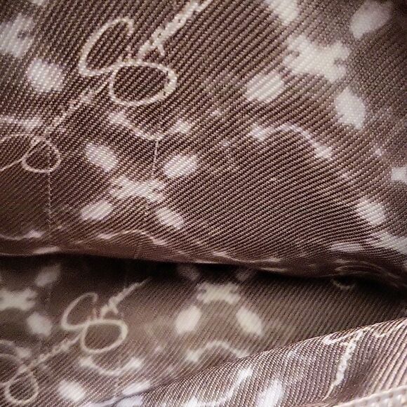 Jessica Simpson Bags | Jessica Simpson wristlet clutch bag floral gray leather - Picture 7 of 12